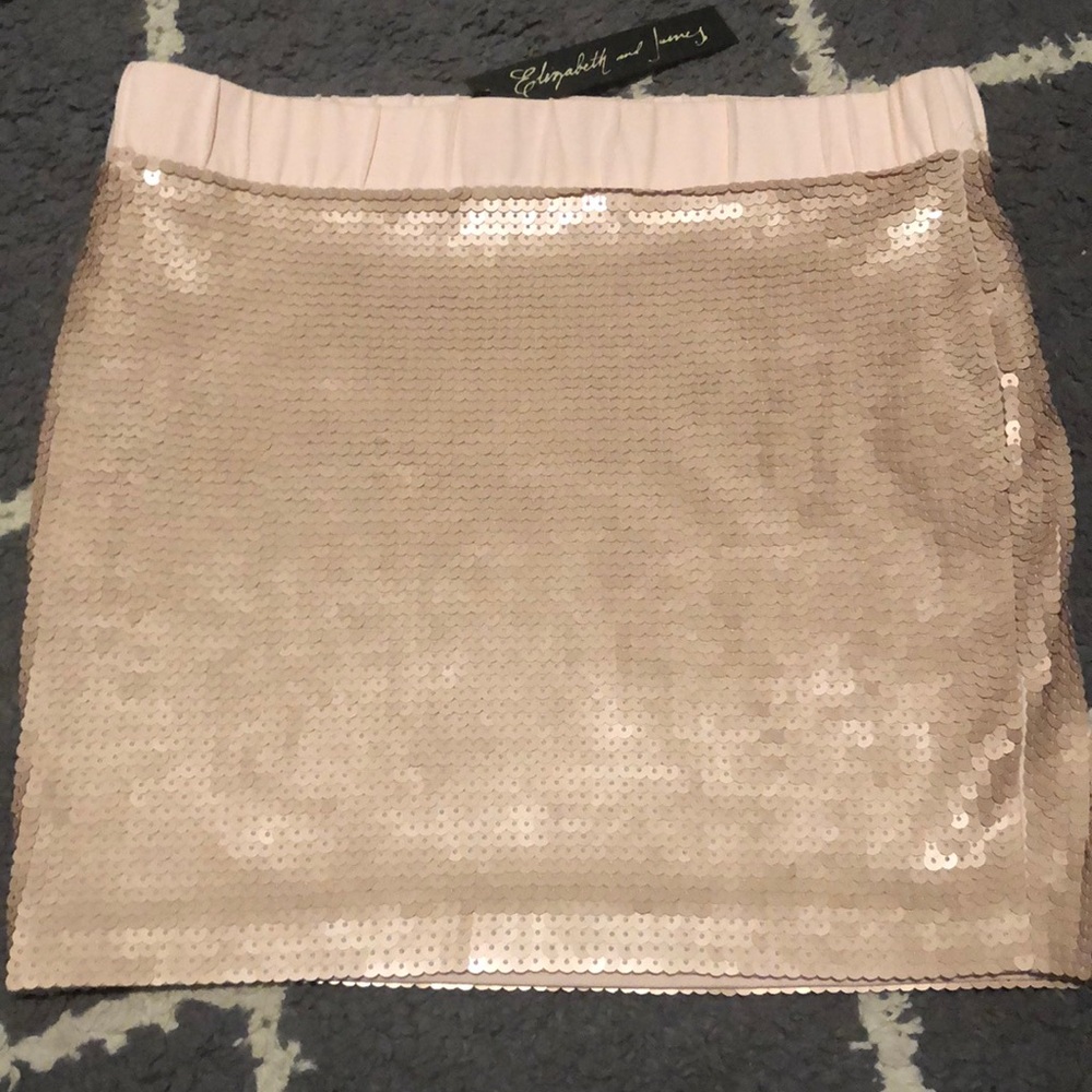 NWT Elizabeth and James sequin skirt-xs